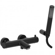 Змішувач для ванни Paffoni Light змішувач з ручним душем чорний матовий LIG 023 NO