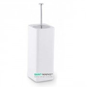 Ёршик для унитаза Flab Combi настенный композитный материал/металл белый/хром 105/S