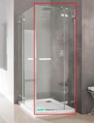 Душевая дверь Radaway Euphoria KDD 90 правая хром прозрачное стекло 383060-01R