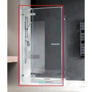 Душові двері Radaway Euphoria KDJ Door 120 ліва хром прозоре скло 383042-01L