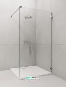 Стінка душова фронтальна Radaway Euphoria Walk-in V W1 90 хром прозоре скло 383111-01-01