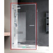 Душевая дверь Radaway Euphoria KDJ Door 80 левая хром прозрачное стекло 383043-01L