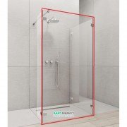 Стінка душова фронтальна Radaway Euphoria Walk-in IV W4 100 хром прозоре скло 383142-01-01