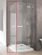 Душові двері Radaway Euphoria KDD 80 ліва хром прозоре скло 383061-01L