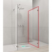 Стенка душевая боковая Radaway Euphoria Walk-in IV W5 80 хром прозрачное стекло 383150-01-01