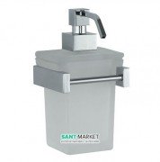 Дозатор для рідкого мила Flab Dama навісний матове скло / латунь хром 411 / D CHR