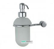 Дозатор для жидкого мыла Flab Gaia навесной матовое стекло/латунь хром 331/D CHR