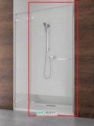 Душевая дверь Radaway Euphoria Door G 812 левая хром прозрачное стекло 383812-01L