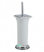 Йоржик для унітазу Flab Aida підлоговий кераміка / латунь білий / хром 375 CHR