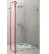 Стінка душова бічна Radaway Euphoria Walk-in SW 30 хром прозоре скло 383160-01-01