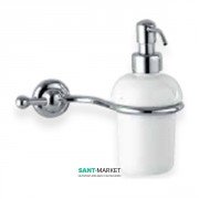 Дозатор для жидкого мыла Flab Rio il Classico навесной керамика/латунь белый/хром 471/D CHR