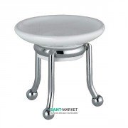 Мыльница для ванной Flab Rio il Classico керамика/латунь белый/хром 479/S CHR