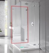 Стенка душевая Radaway Euphoria S2 75 хром прозрачное стекло 383034-01