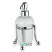 Дозатор для рідкого мила Flab Rio il Classico настільний кераміка / латунь білий / хром 479 / D CHR