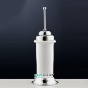 Йоржик для унітазу Flab Rio il Classico підлоговий кераміка / латунь білий / хром 475 CHR