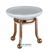 Мыльница для ванной Flab Rio il Classico Bronzo керамика/латунь белый/бронза 479/S Bronzo