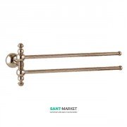 Тримач для рушників FLAB Polo il Classico Bronzo подвійний поворотний настінний латунь бронза 2290 Bronzo