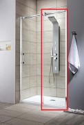 Стінка душова фронтальна Radaway Espera DWJ Wall 650 права хром прозоре скло 380214-01R