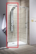 Стінка душова фронтальна Radaway Espera DWJ Wall 750 ліва хром прозоре скло 380216-01L