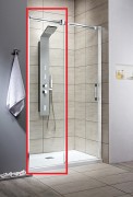 Стінка душова фронтальна Radaway Espera DWJ Wall 450 ліва хром прозоре скло 380210-01L