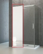 Стінка душова фронтальна Radaway Espera DWJ Mirror Wall 550 ліва хром дзеркальне скло 380212-71L