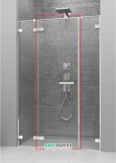 Душові двері Radaway Arta Door G 720 ліва хром прозоре скло 386456-03-01L