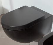 Унитаз подвесной безободковый Flaminia APP санфаянс графит AP118G NERO MATT(GRAFFITE)