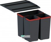 Сортер для відходів Franke EasySort 450-1-2 чорний 121.0494.150