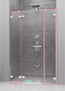 Комплект фронтальних стінок Radaway Arta DWJS 322L хром прозоре скло 386122-03-01L