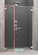 Стенка душевая фронтальная Radaway Arta DWS 515 правая хром прозрачное стекло 386095-03-01R