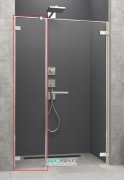 Стенка душевая фронтальная Radaway Arta DWS 515 правая хром прозрачное стекло 386095-03-01R
