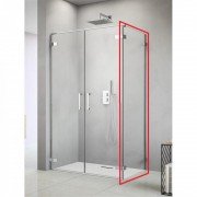 Стенка душевая боковая Radaway Arta S2 80 хром прозрачное стекло 386110-03-01
