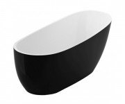 Ванна акрилова Radaway Sapientza 175х78 см окремостояча білий / чорний WA1-42-175x078U-BC
