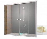 Шторка для ванної Radaway Vesta DWD 170 напівпрозоре скло фабрик / хром 203170-06