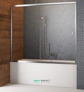 Шторка для ванної Radaway Vesta DWJ 150 напівпрозоре скло фабрик / хром 209115-01-06