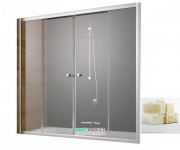 Шторка для ванної Radaway Vesta DWD 140 напівпрозоре скло фабрик / хром 203140-06