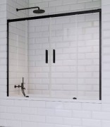 Шторка для ванной Radaway Idea Black PN DWD 170 прозрачное стекло/чёрный 10004170-54-01