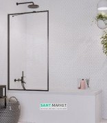 Шторка для ванной Radaway Idea Black PNJ Frame 60 прозрачное стекло/чёрный 10001060-54-56