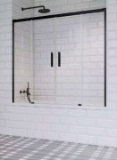 Шторка для ванної Radaway Idea Black PN DWD 180 прозоре скло / чорний 10004180-54-01