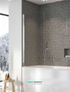 Шторка для ванної Radaway Nes PNJ 80 ліва прозоре скло / хром 10011080-01-01L