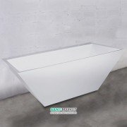 Ванна мраморная отдельностоящая Буль-Буль Edward 180.4х79.6х59 белая 11180001 + встроенный перелив