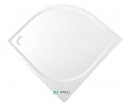 Душевой поддон Буль-Буль Altair 1000х1000 мм литой мрамор белый 60105501 + панель и ножки