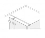 Хрестоподібний стабілізатор Radaway для скла 6 мм хром 6KWK1