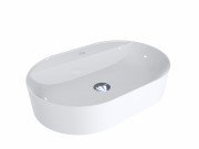 Раковина Miraggio France 60х40 см литой мрамор белый глянцевый 0000199