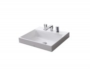 Раковина TOTO врізна прямокутна кераміка білий LW1615B