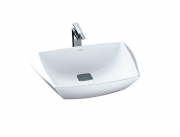 Раковина TOTO Jewelhex накладна прямокутна кераміка білий LW681B