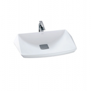 Раковина TOTO Jewelhex полувстраиваемая прямоугольная керамика белый LW682B