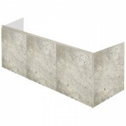 Тумба под левостороннюю раковину Hatria Grandangolo подвесная 127 см ДСП цемент 