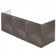 Тумба под левостороннюю раковину Hatria Grandangolo подвесная 127 см ДСП серо-коричневый Y2ALRR