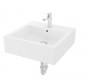 Раковина TOTO накладна квадратна кераміка білий LW640J